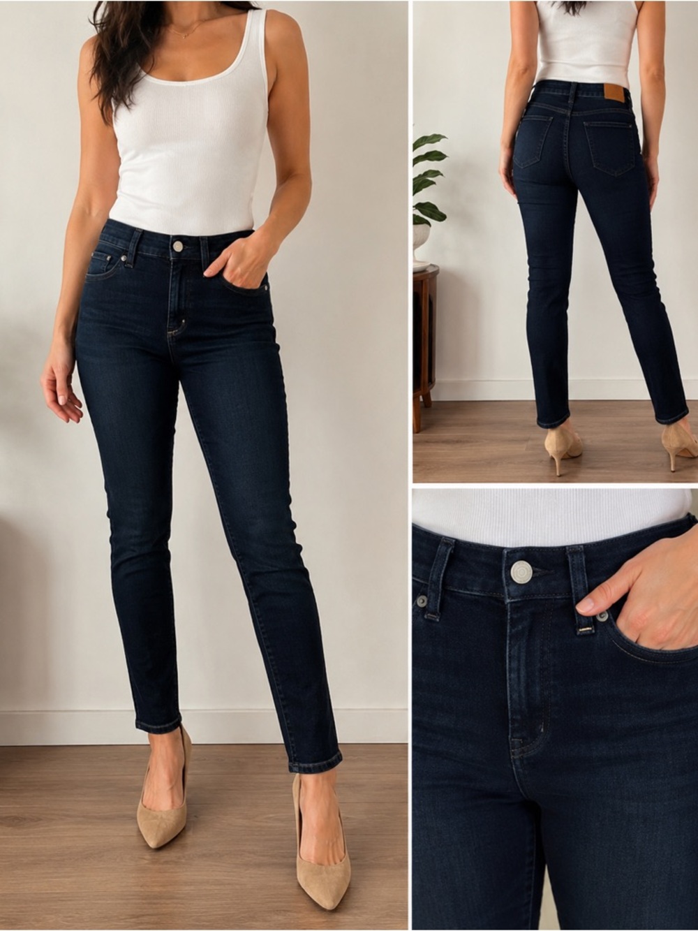 Citizens Of Humanity Dark Indigo High-Rise Skinny Jeans